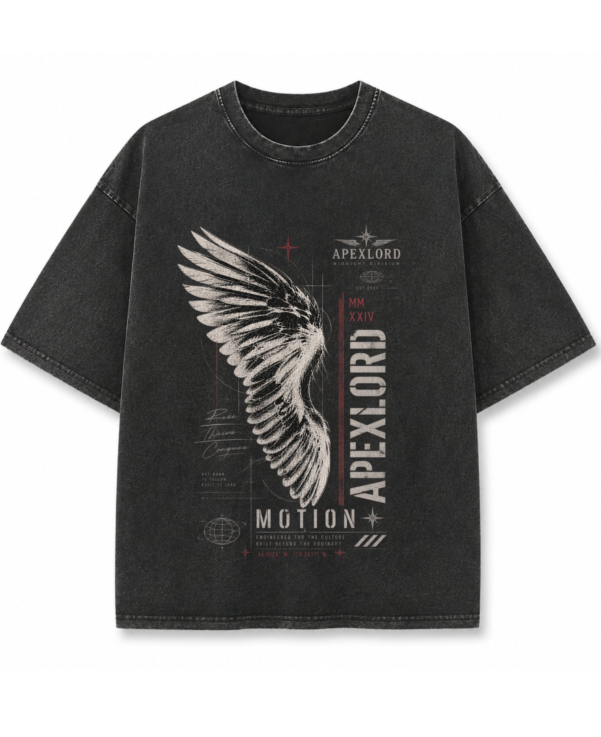 Vintage Fade Wash Oversized T-shirt Front Design