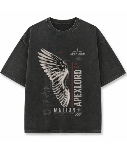 Vintage Fade Wash Oversized T-shirt Front Design