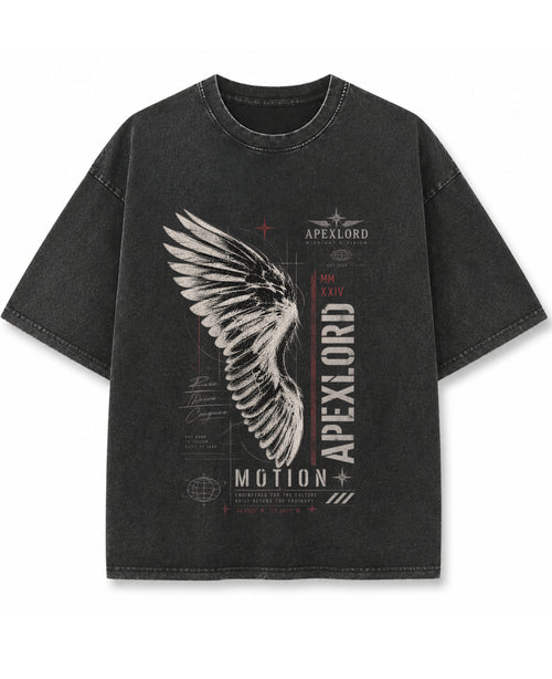 Vintage Fade Wash Oversized T-shirt Front Design