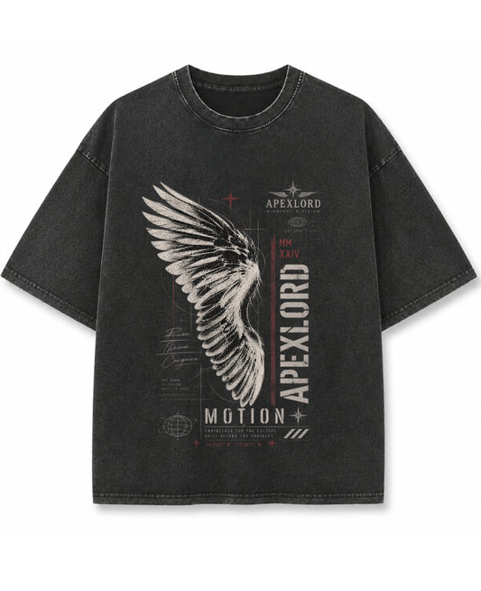Vintage Fade Wash Oversized T-shirt Front Design
