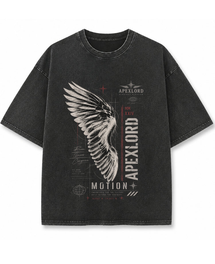 Vintage Fade Wash Oversized T-shirt Front Design