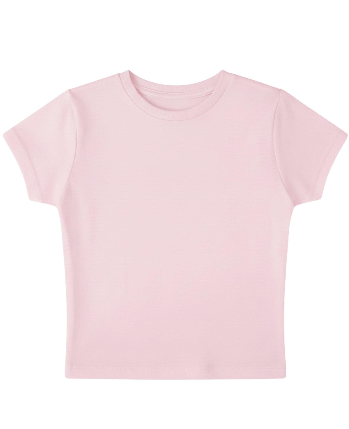 Baby Pink Baby Tee Front Design