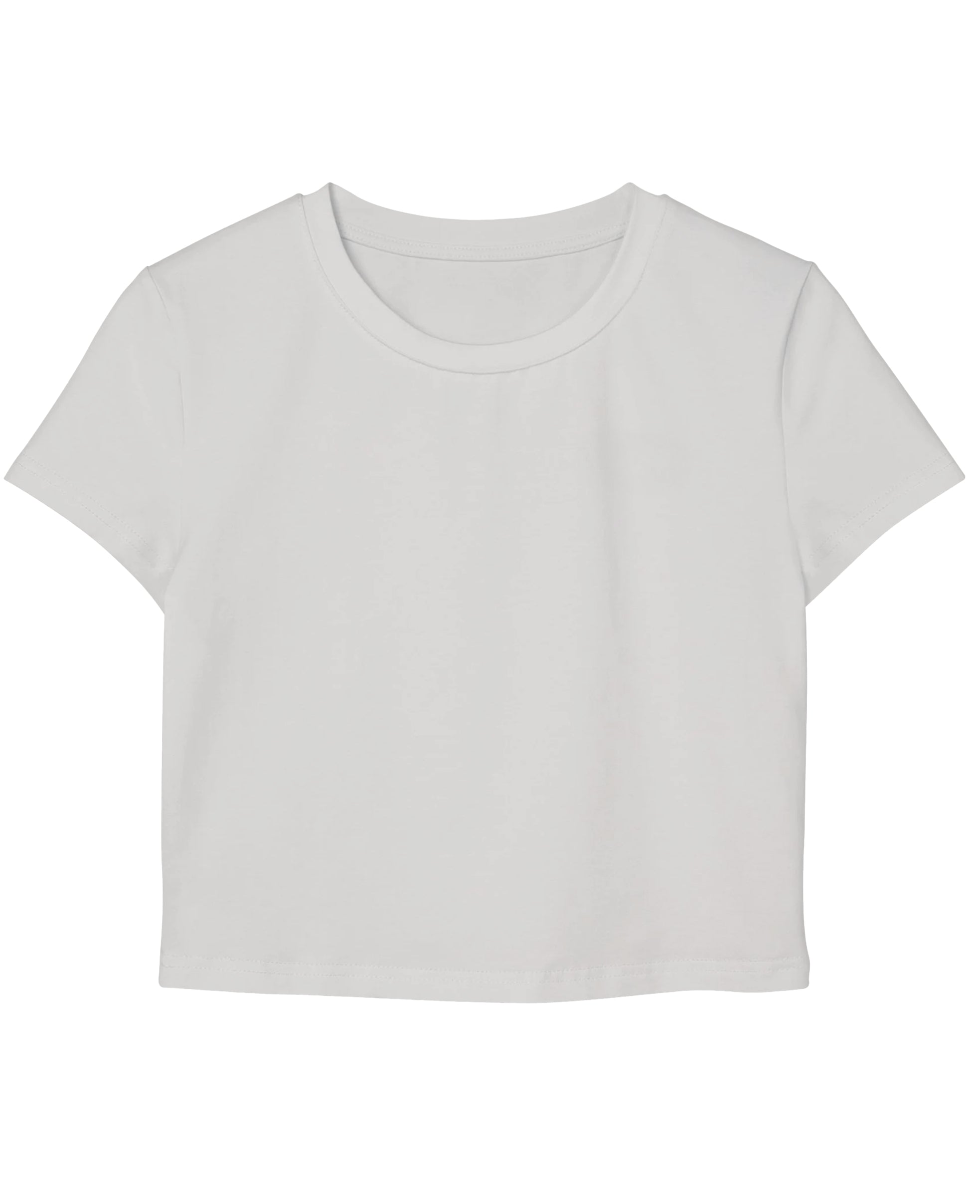 White Baby Tee Front Design