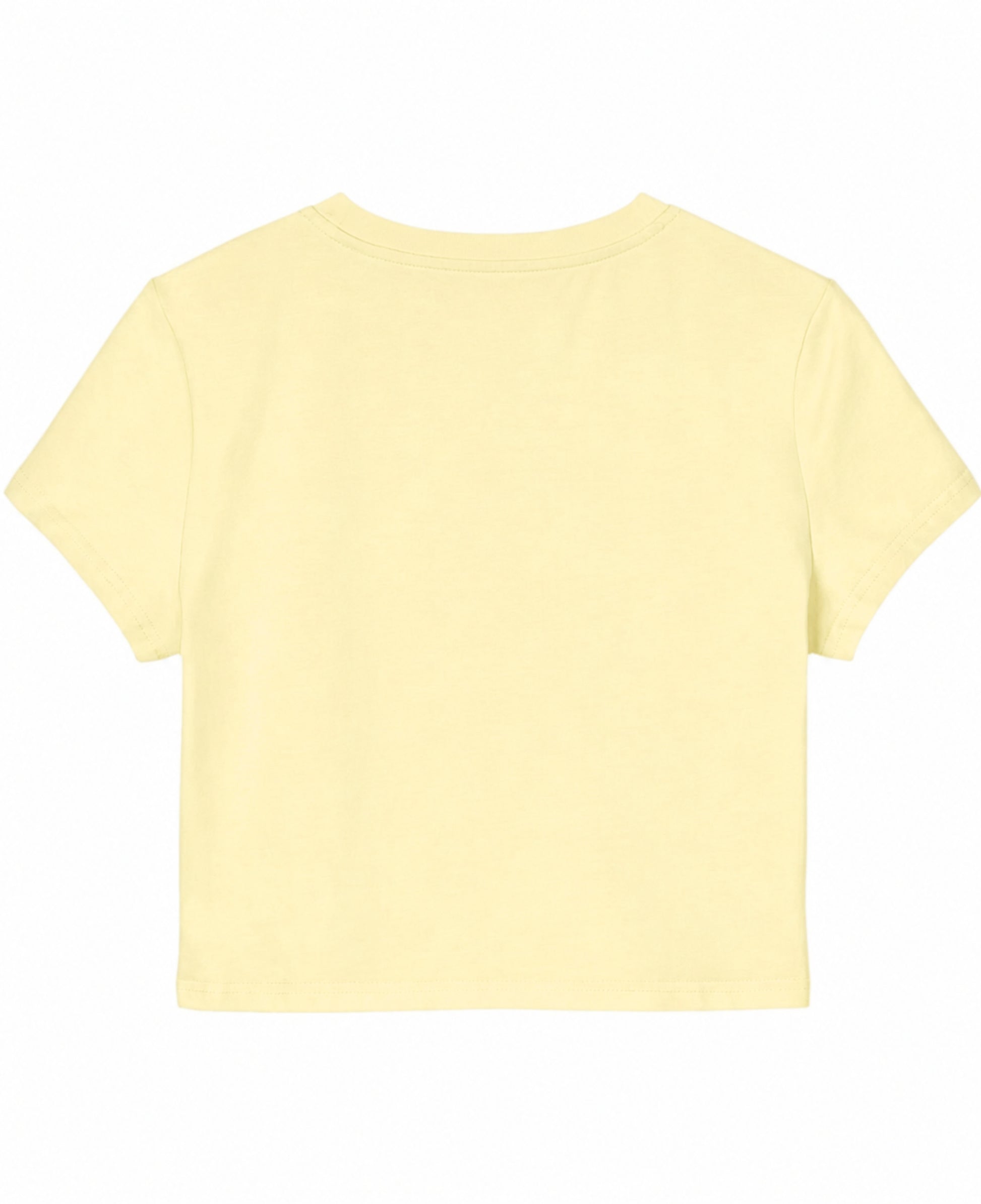 Butter Yellow Baby Tee Back Design