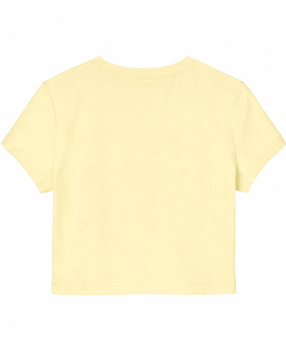 Butter Yellow Baby Tee Back Design