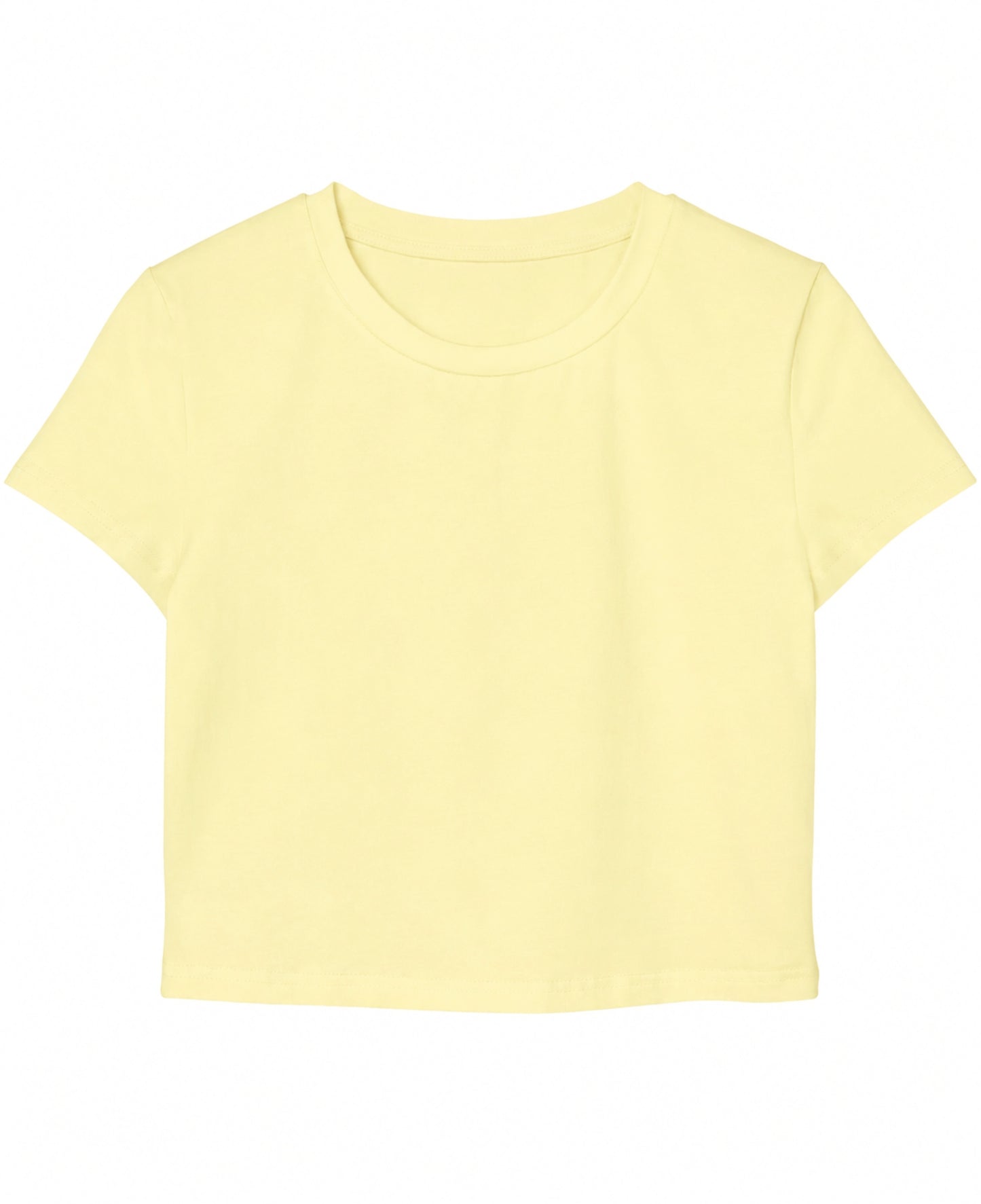 Butter Yellow Baby Tee Front Design