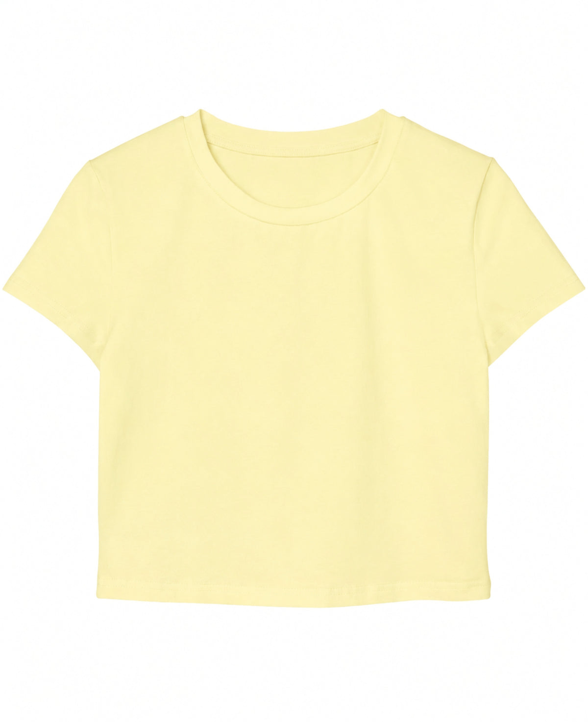 Butter Yellow Baby Tee Front Design
