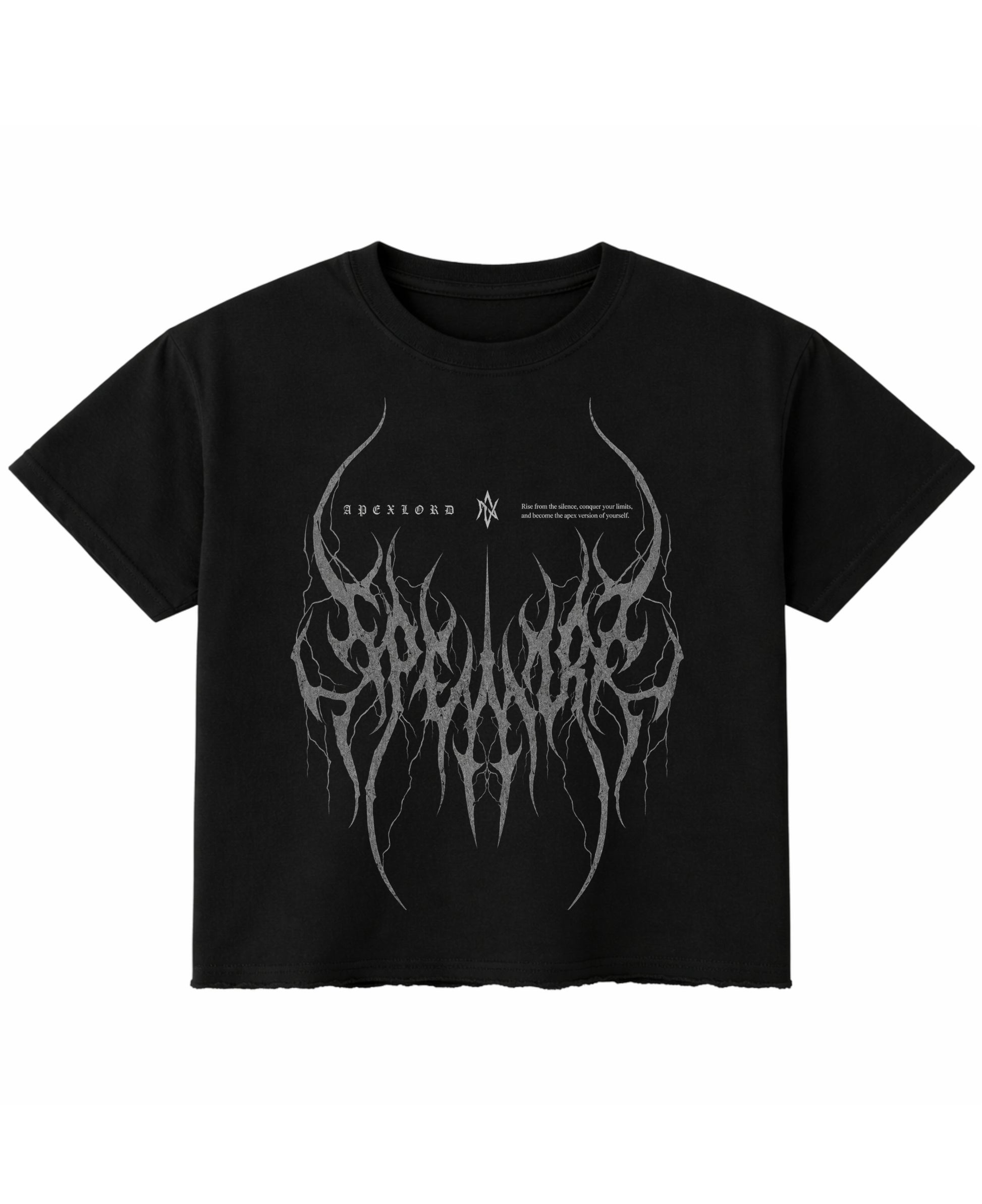 Black Boxy Fit T-shirt Front Design