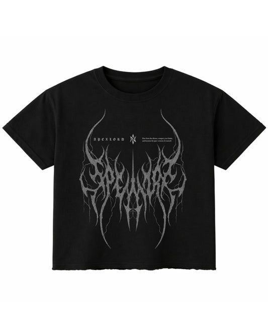 Black Boxy Fit T-shirt Front Design