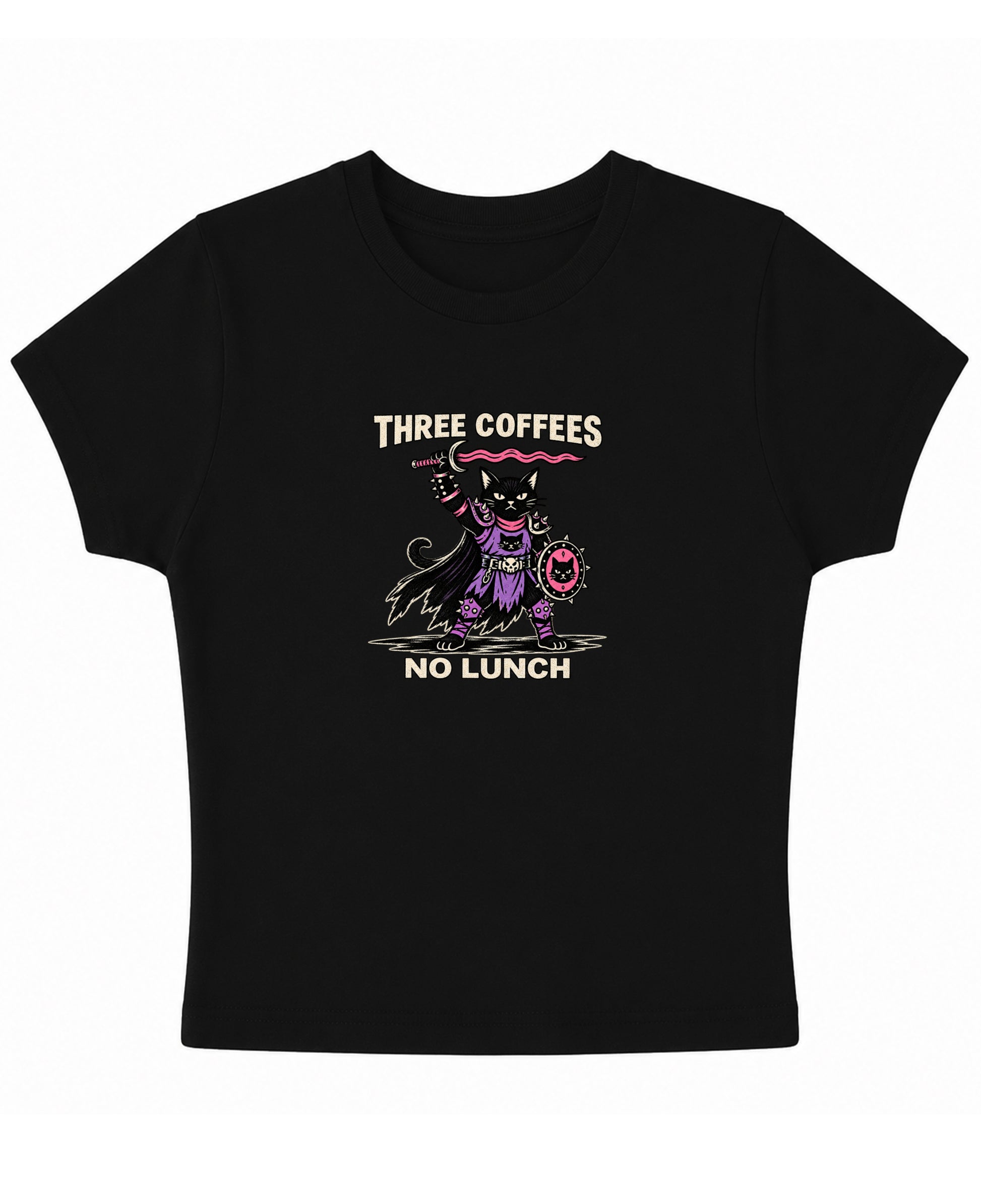 Black Baby Tee Front Design