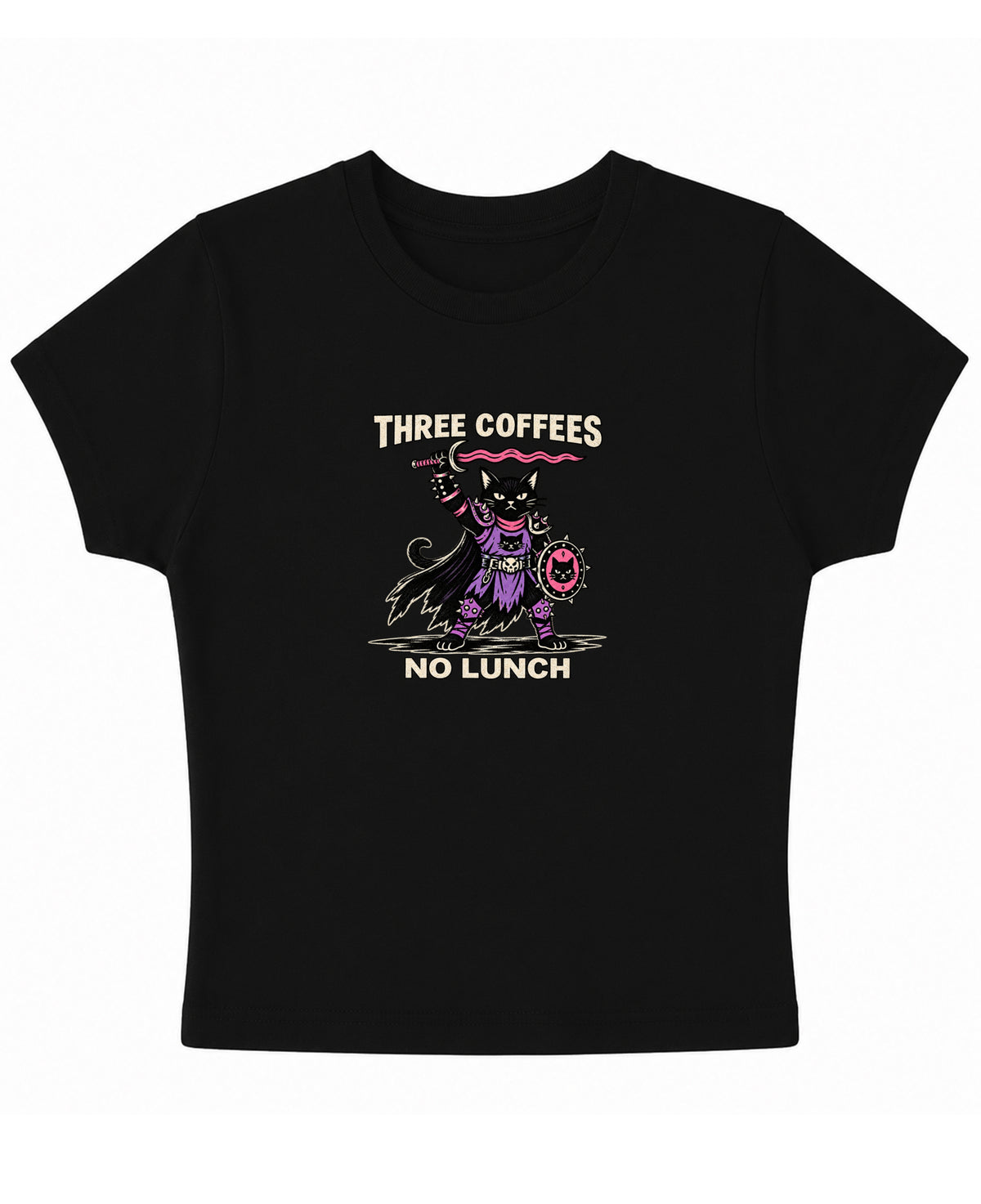 Black Baby Tee Front Design