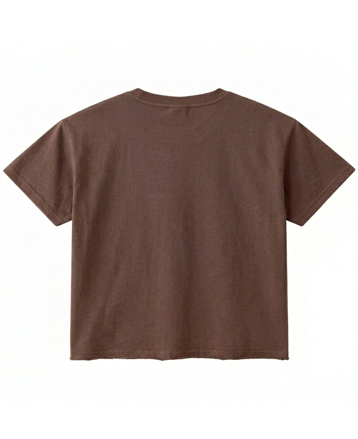 Brown Boxy Fit T-shirt Back Design