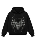 Black Boxy Hoodie Front Design