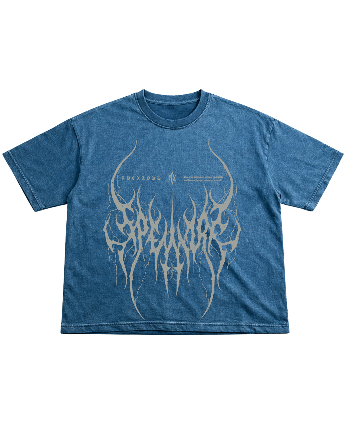 Denim Wash Boxy Fit T-shirt Front Design