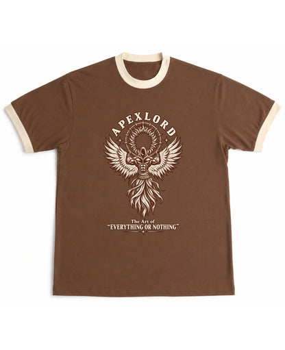 Mousse & Cream Ringer tee Front Design