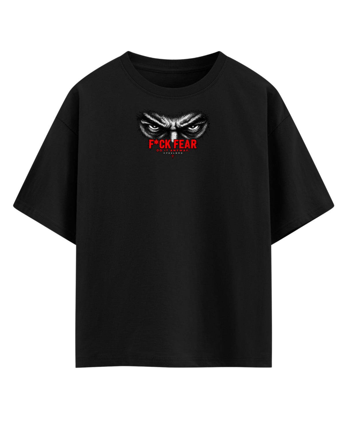 Black Oversized T-shirt Front Design