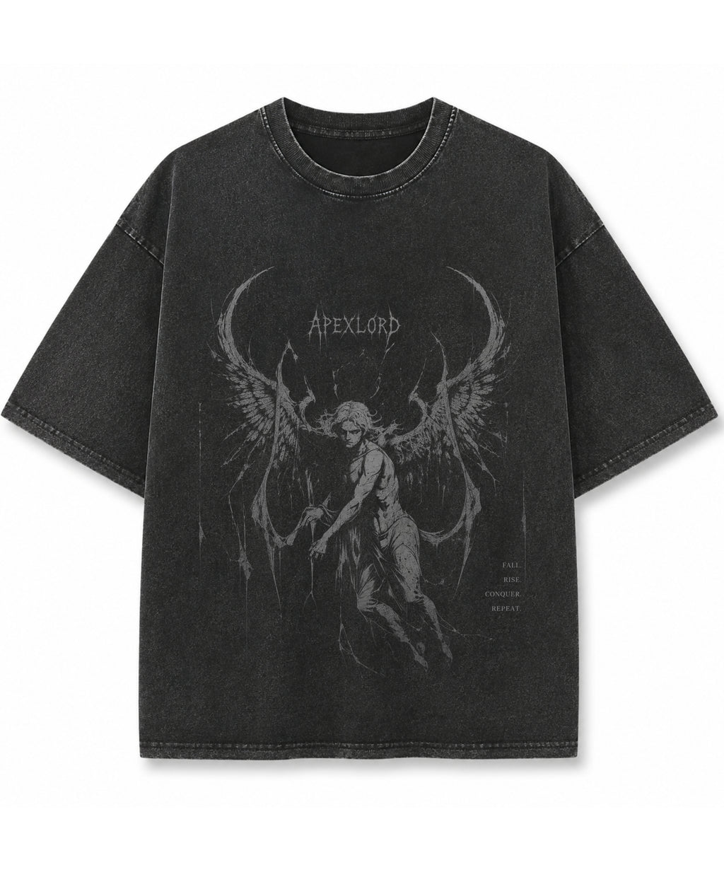 Vintage Fade Wash Oversized T-shirt Front Design
