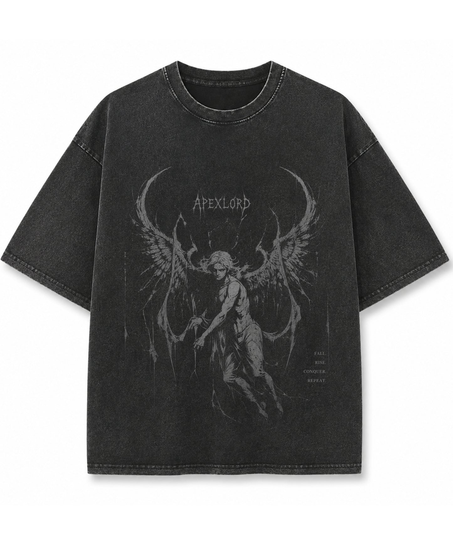 Vintage Fade Wash Oversized T-shirt Front Design