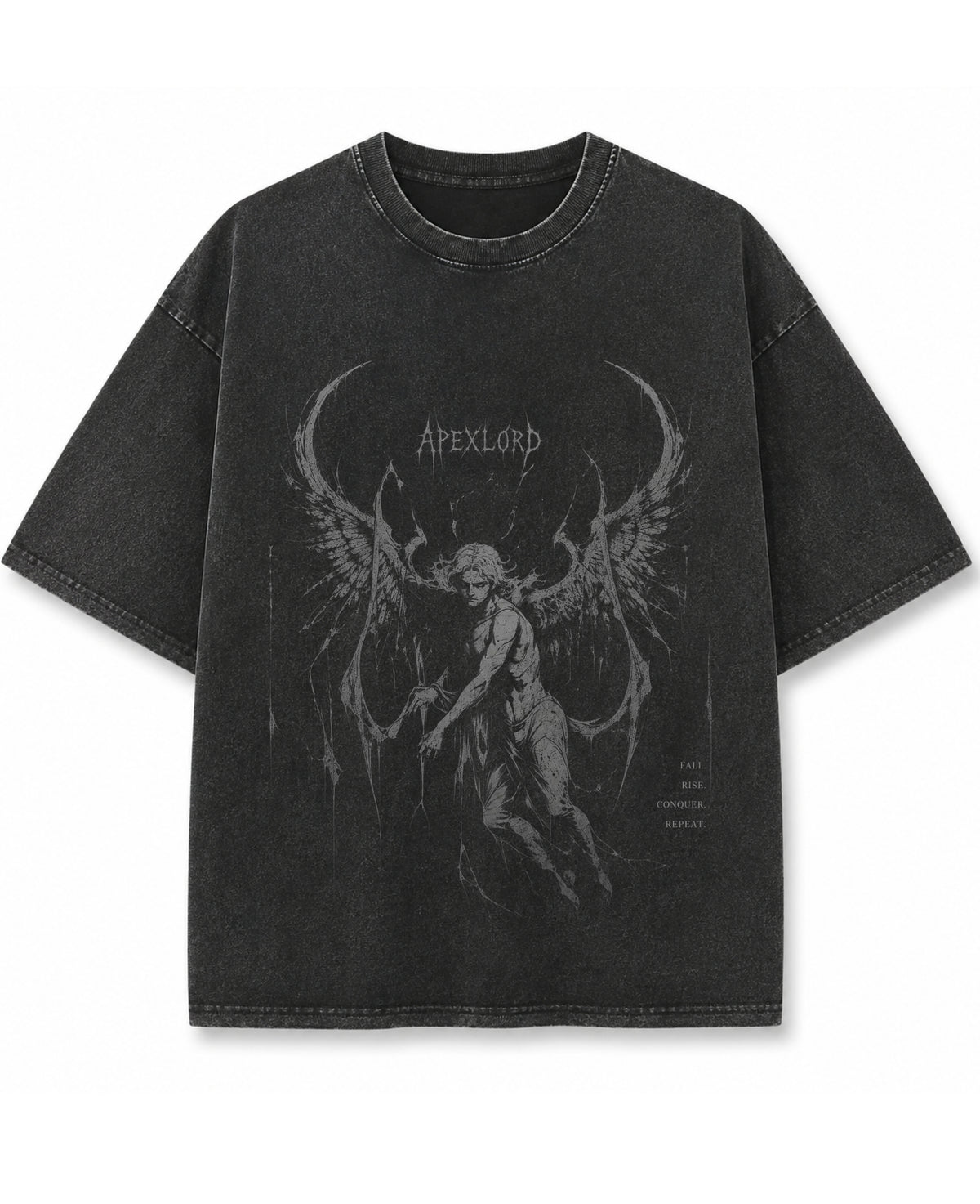 Vintage Fade Wash Oversized T-shirt Front Design