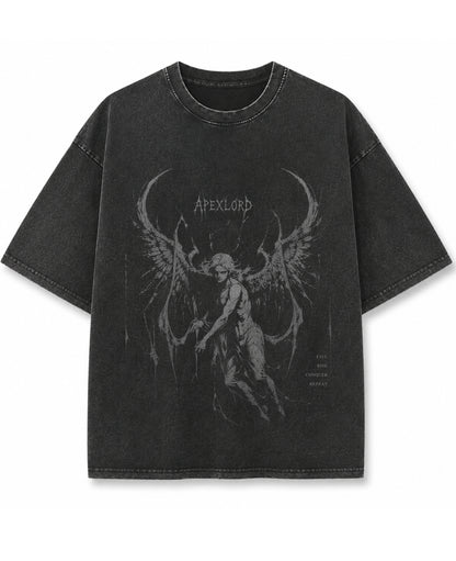 Vintage Fade Wash Oversized T-shirt Front Design