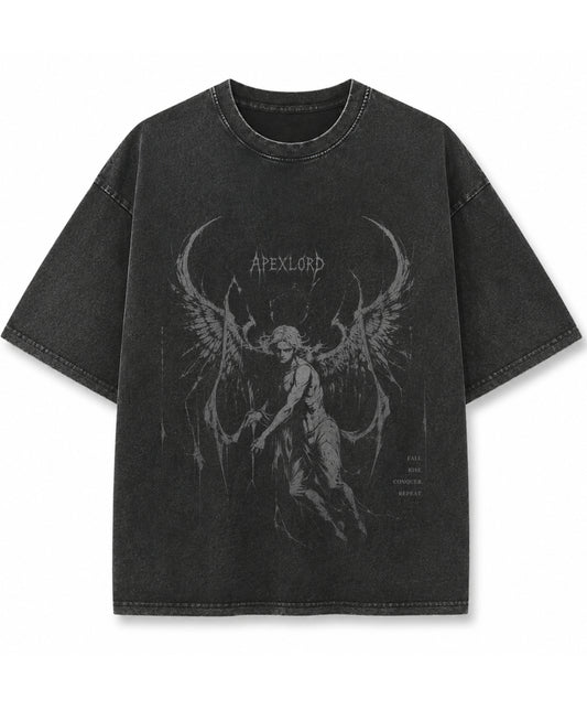 Vintage Fade Wash Oversized T-shirt Front Design