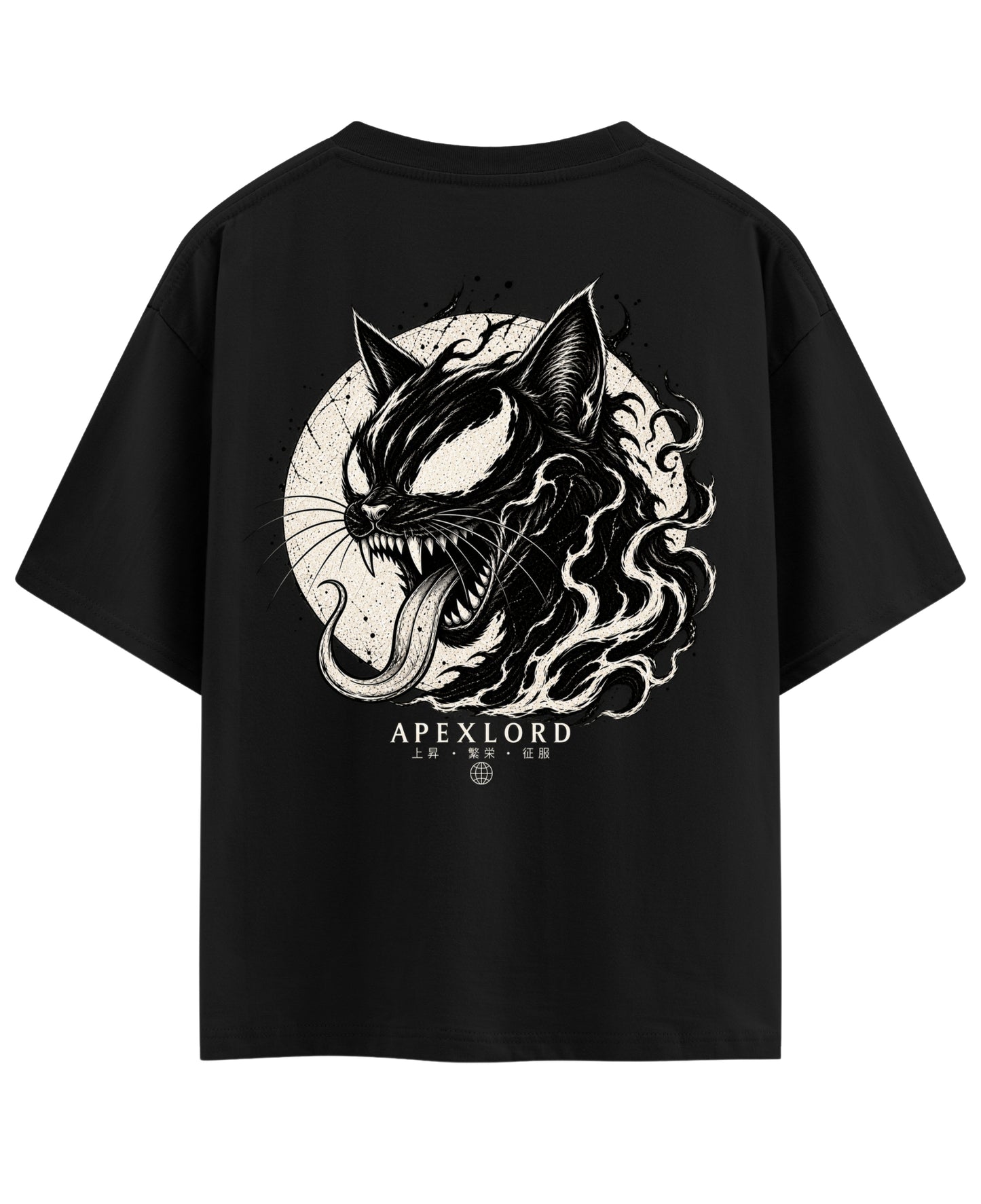 Black Oversized T-shirt Back Design