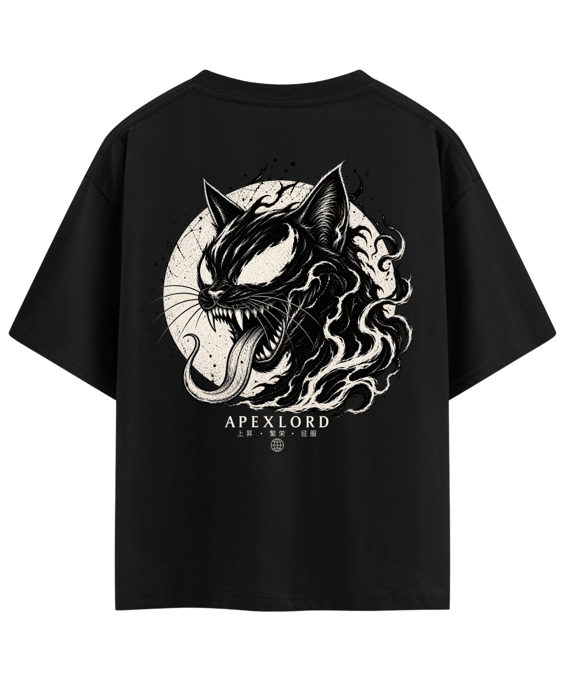Black Oversized T-shirt Back Design