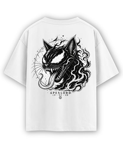 White Oversized T-shirt Back Design
