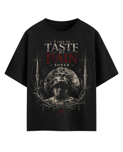 Black Oversized T-shirt Front Design