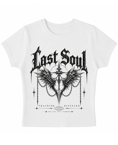 White Baby Tee Front Design