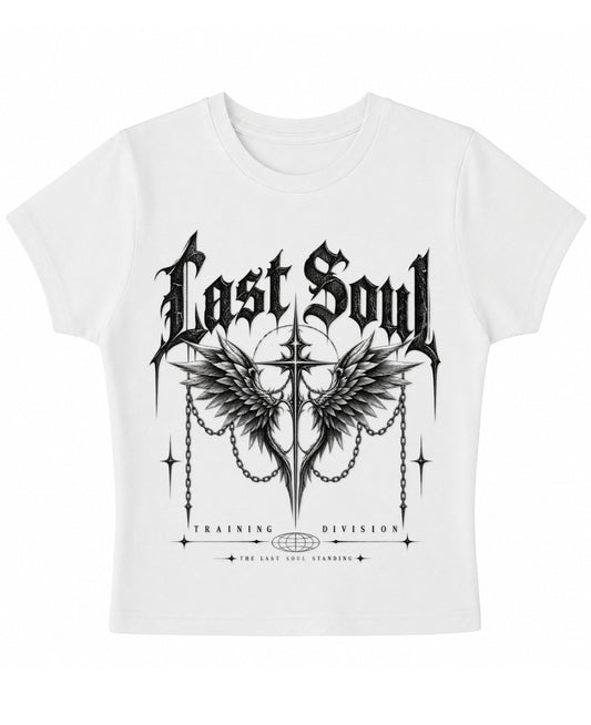 White Baby Tee Front Design