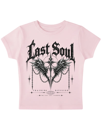 Baby Pink Baby Tee Front Design