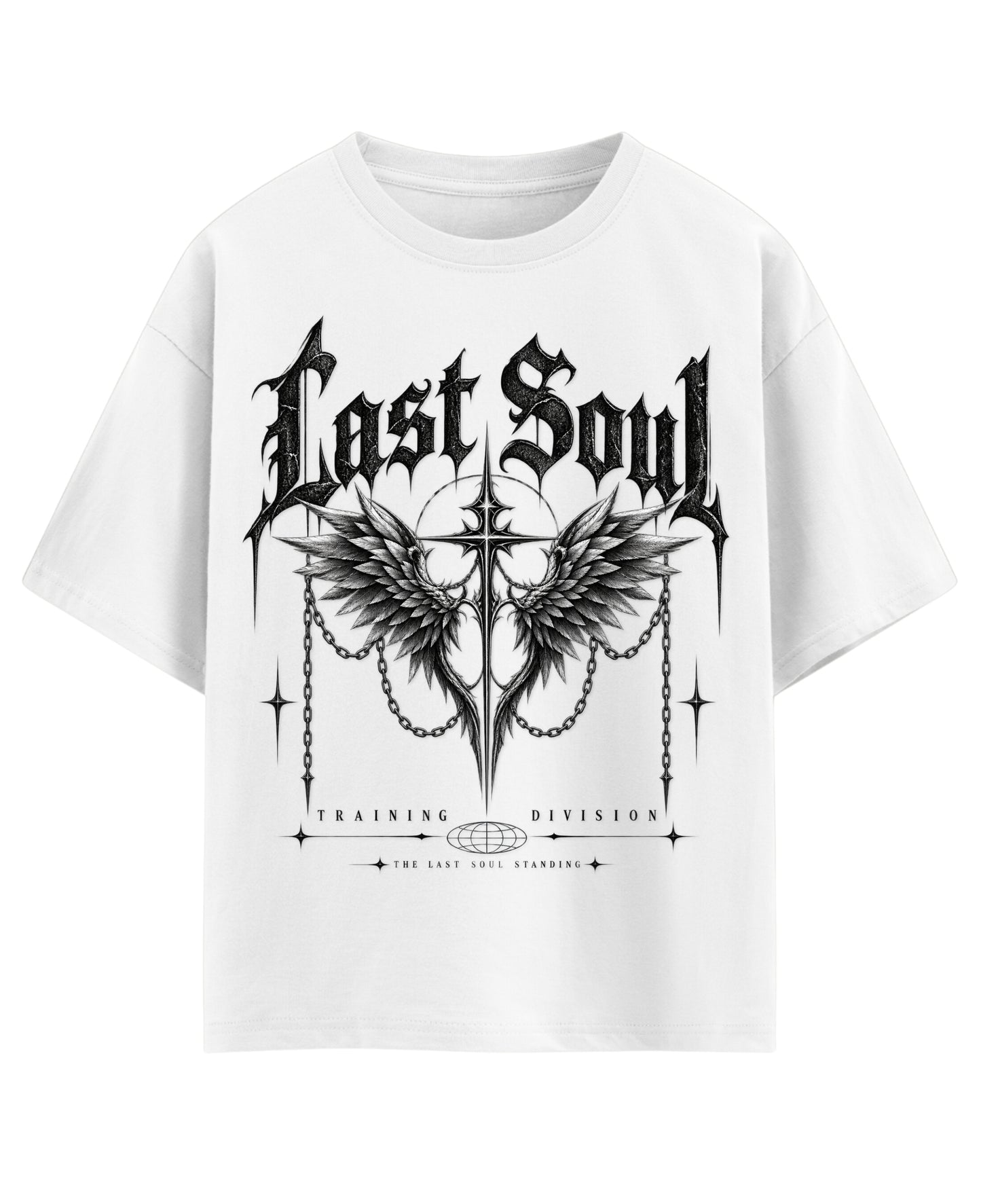 White Oversized T-shirt Front Design