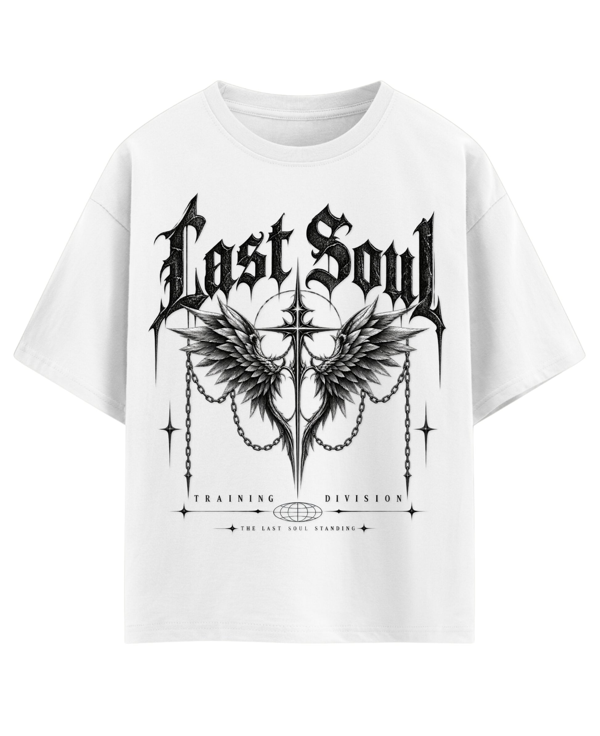White Oversized T-shirt Front Design