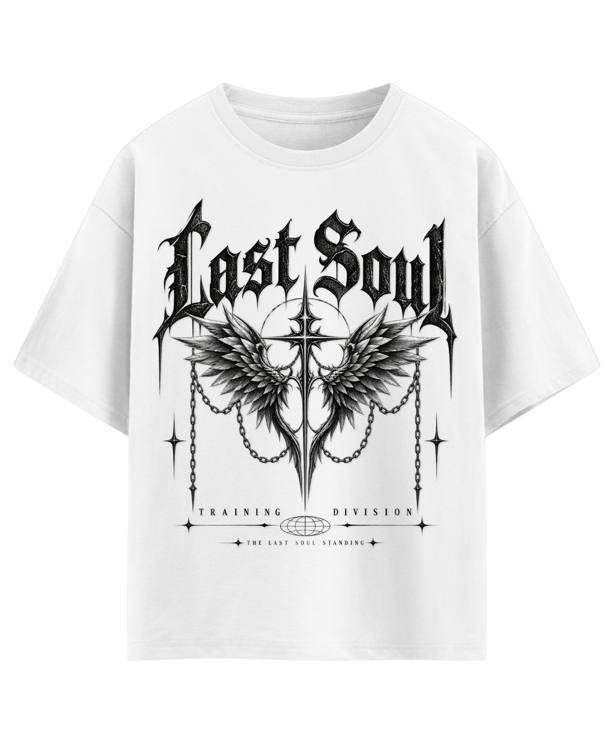 White Oversized T-shirt Front Design