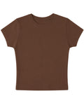 Mousse Brown Baby Tee Front Design