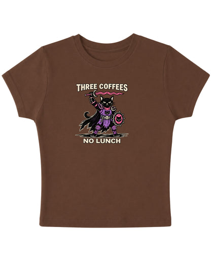 Mousse Brown Baby Tee Front Design