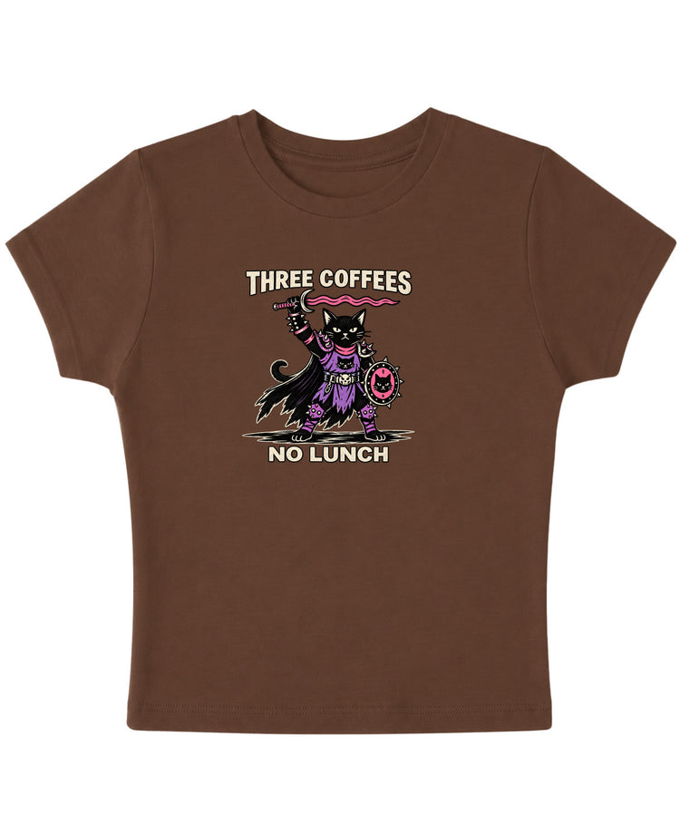 Mousse Brown Baby Tee Front Design