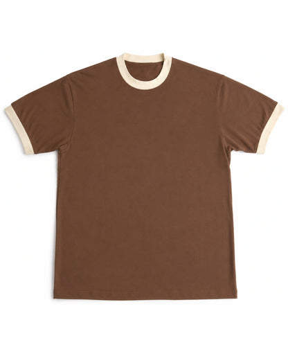 Mousse & Cream Ringer tee Front Design