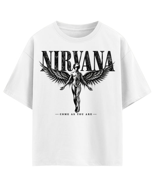White Oversized T-shirt Front Design