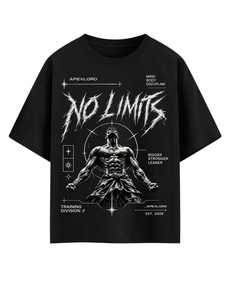 Black Oversized T-shirt Front Design