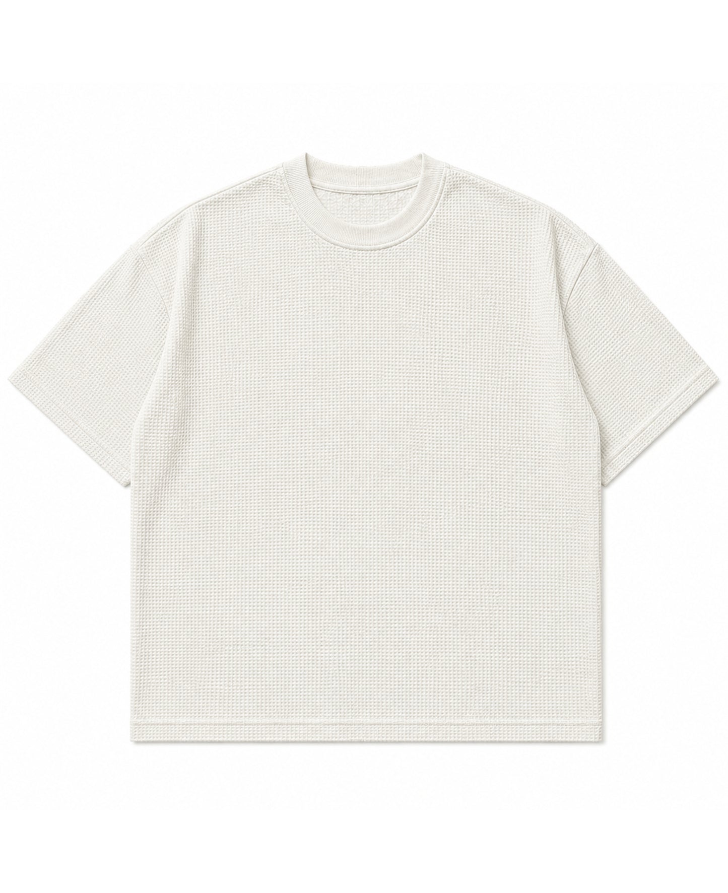 Off-white waffle boxy fit Front Design