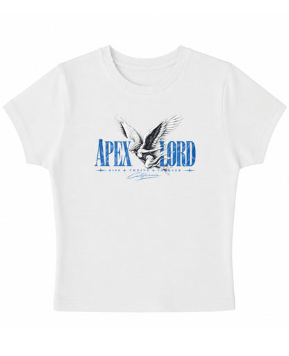 White Baby Tee Front Design