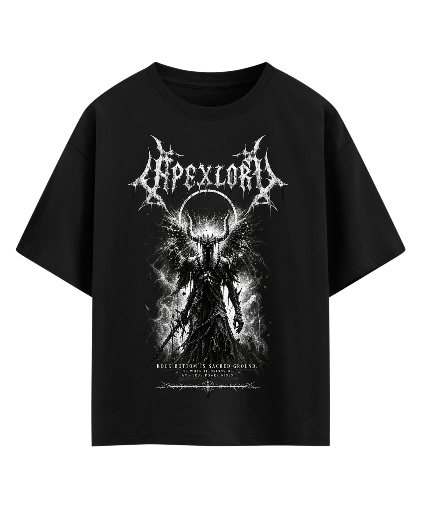 Black Oversized T-shirt Front Design