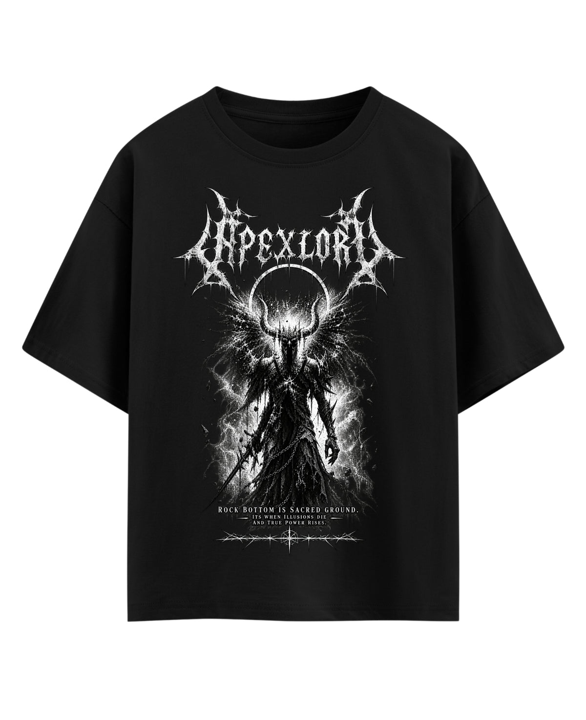 Black Oversized T-shirt Front Design