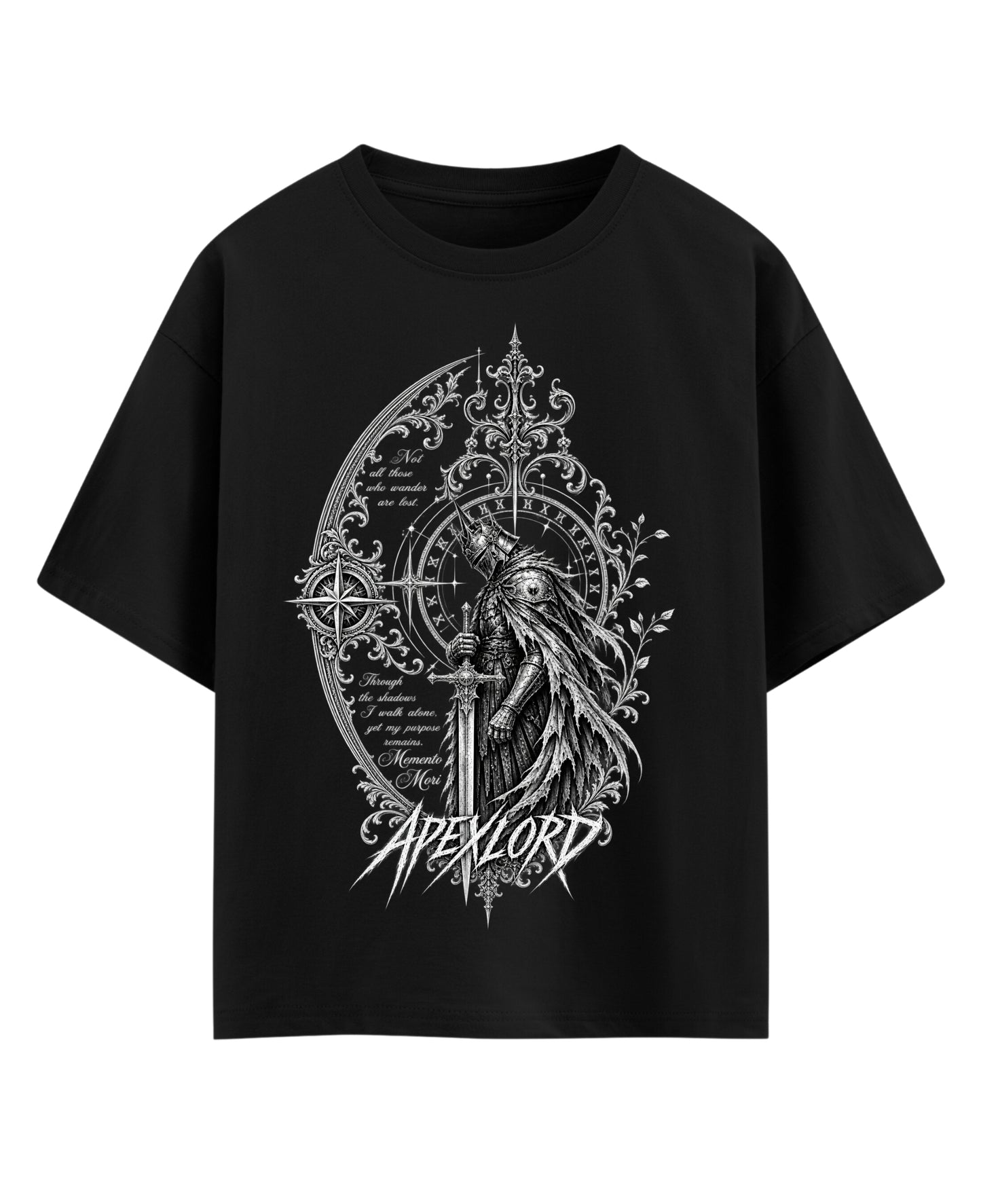 Black Oversized T-shirt Front Design