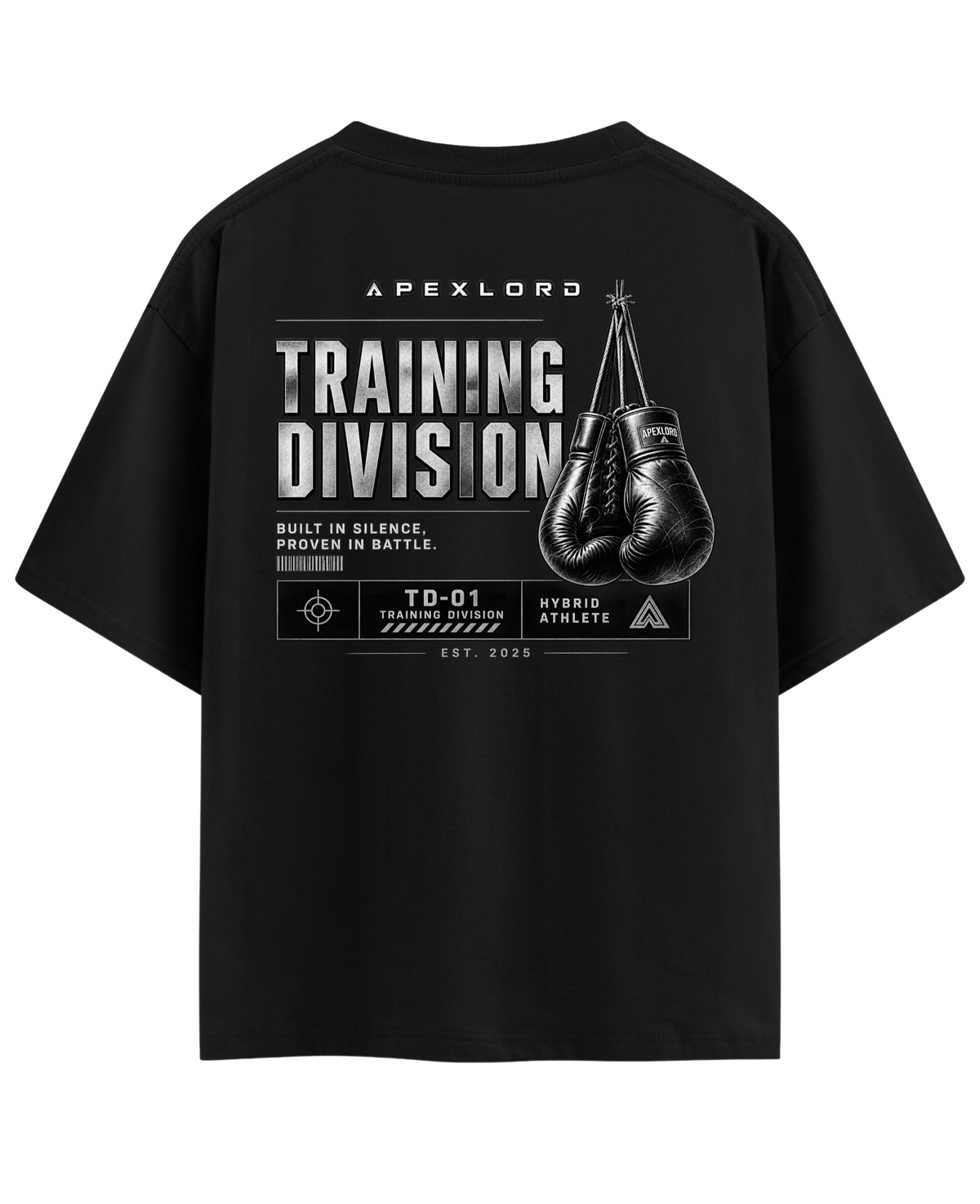 Black Oversized T-shirt Back Design
