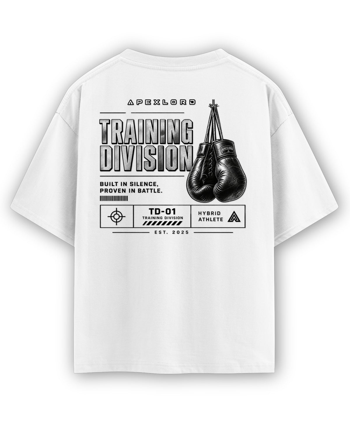 White Oversized T-shirt Back Design
