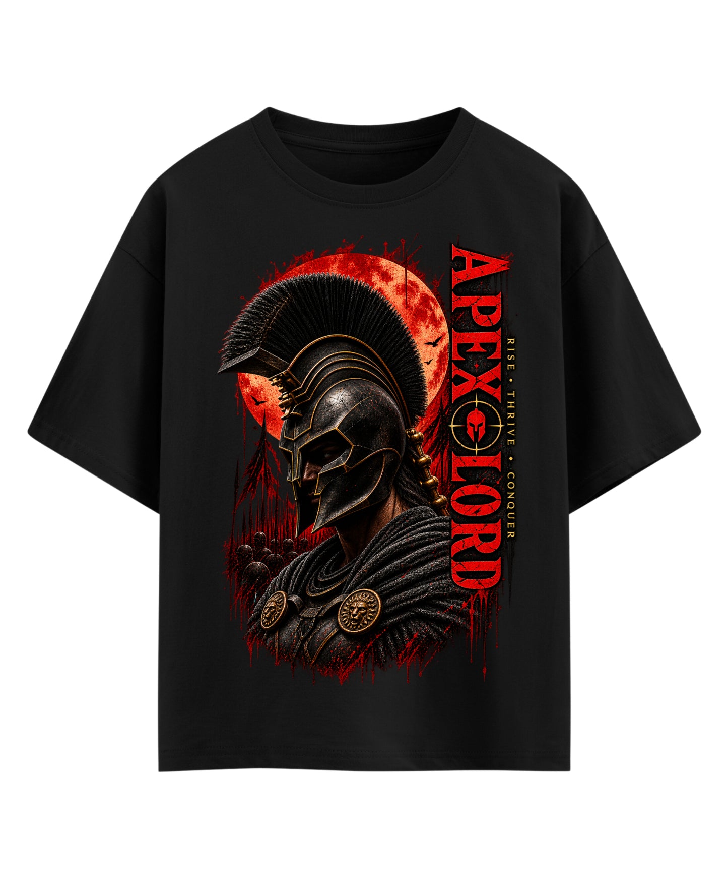 Black Oversized T-shirt Front Design