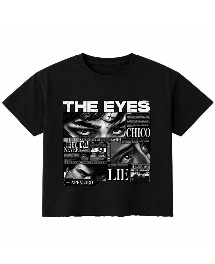 Black Boxy Fit T-shirt Front Design
